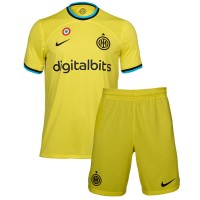 Inter Milan Fotballklær Tredjedraktsett Barn 2022-23 Kortermet (+ korte bukser)